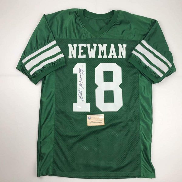Autographed/Signed Eli Manning Newman High Schol Green Football Jersey Steiner Sports COA