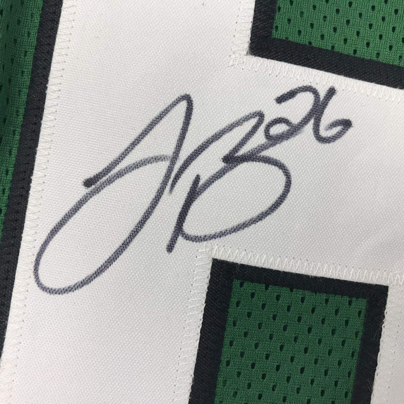 Autographed/Signed Le'Veon LeVeon Bell New York Green Football Jersey PSA/DNA COA #2