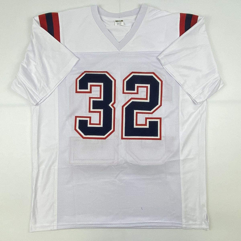 Autographed/Signed Devin McCourty New England White Football Jersey JSA COA