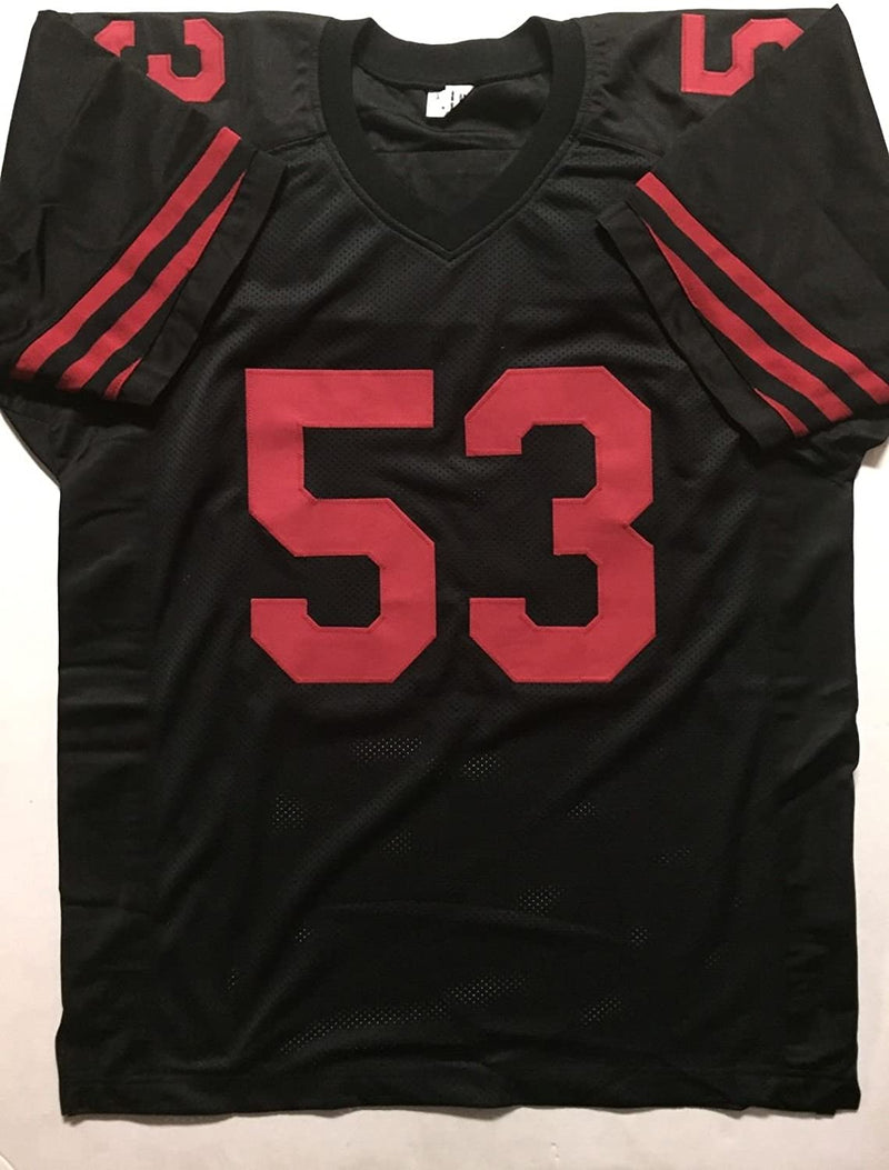 Autographed/Signed Navorro Bowman San Francisco 49ers Black Football Jersey JSA COA