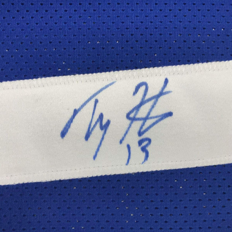 Autographed/Signed TY T.Y. Hilton Indianapolis Blue Football Jersey JSA COA