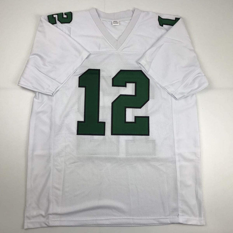 Autographed/Signed Randall Cunningham Philadelphia White Football Jersey JSA COA
