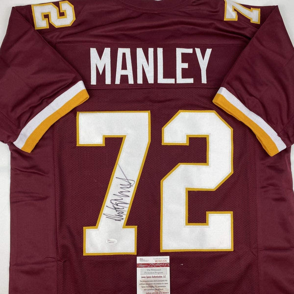 Autographed/Signed Dexter Manley Washington Burgundy Football Jersey JSA COA
