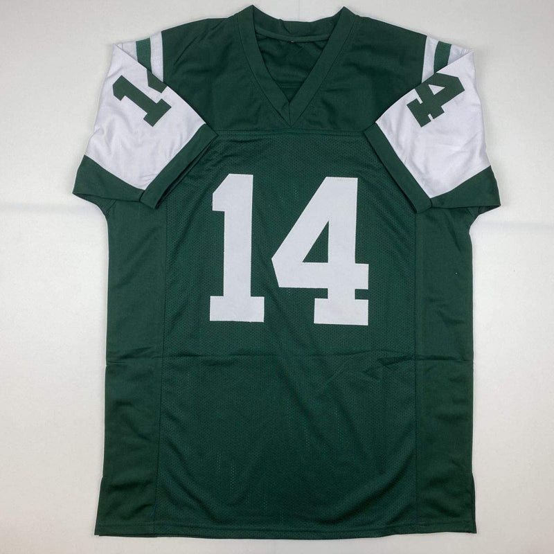 Autographed/Signed Sam Darnold New York Green Rookie Football Jersey Beckett BAS COA