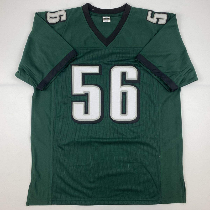 Autographed/Signed Chris Long Philadelphia Green Football Jersey JSA COA