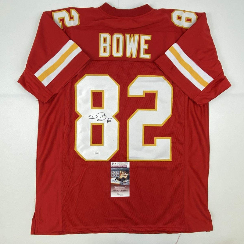 Autographed/Signed Dwayne Bowe Kansas City Red Football Jersey JSA COA