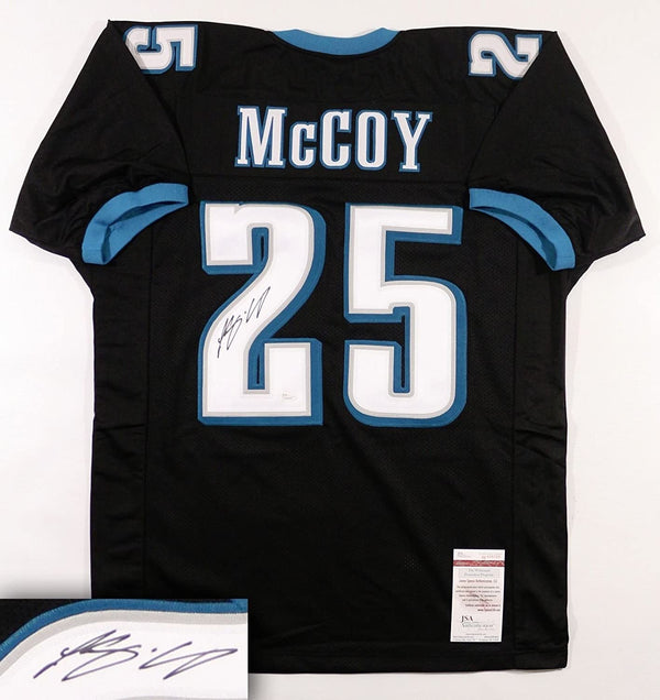 Autographed/Signed LeSean McCoy Philadelphia Eagles Custom Jersey JSA COA