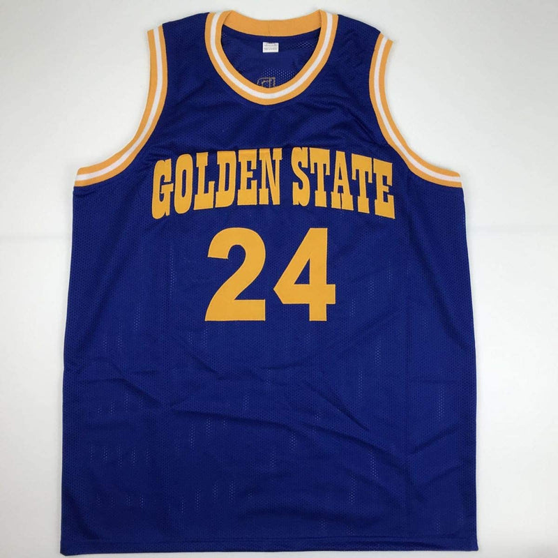 Autographed/Signed Rick Barry Golden State Blue Basketball Jersey JSA COA