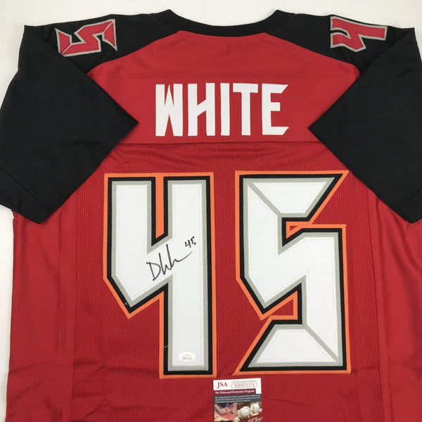 Autographed/Signed Devin White Tampa Bay Red Football Jersey JSA COA
