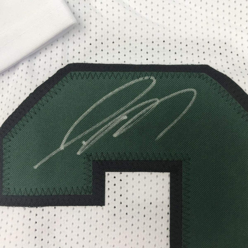 Autographed/Signed Jamal Adams New York White Football Jersey JSA COA