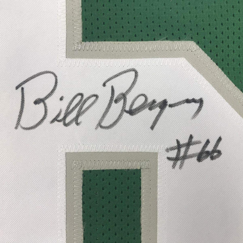 Autographed/Signed Bill Bergey Philadelphia Green Football Jersey JSA COA