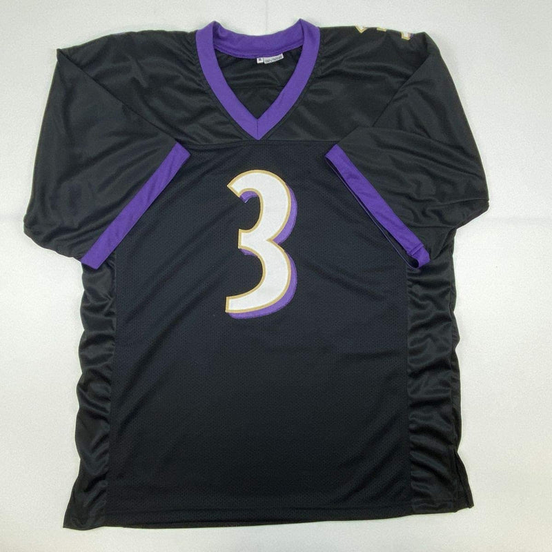 Autographed/Signed Matt Stover Baltimore Black Football Jersey JSA COA