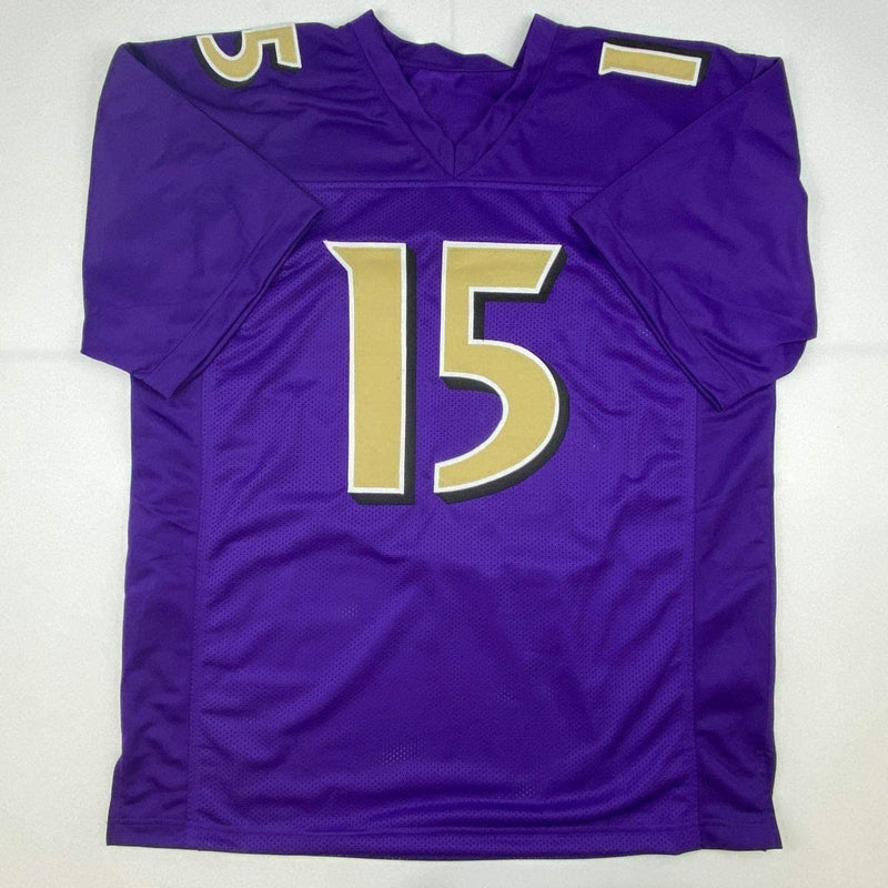 Autographed/Signed Marquise Brown Baltimore Color Rush Football Jersey JSA COA