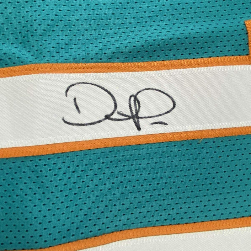 Autographed/Signed Devante Parker Miami Teal Football Jersey JSA COA