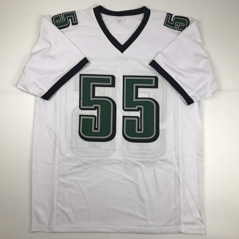 Autographed/Signed Brandon Graham Philadelphia White Football Jersey JSA COA