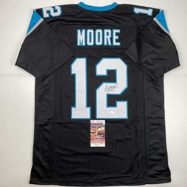 Autographed/Signed DJ D.J. Moore Carolina Black Football Jersey JSA COA