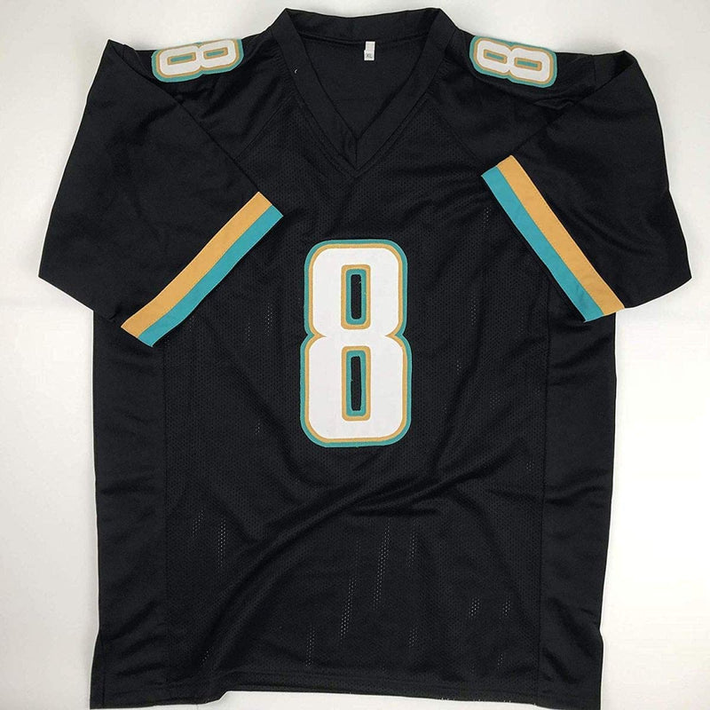 Autographed/Signed Mark Brunell Jacksonville Black Football Jersey JSA COA