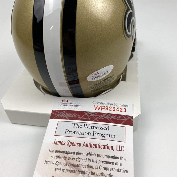Autographed/Signed Michael Thomas New Orleans Saints Football Mini Helmet JSA COA
