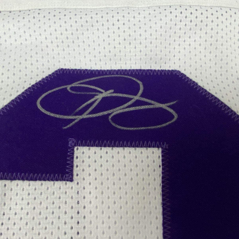 Autographed/Signed Odell Beckham Jr. LSU White College Football Jersey JSA COA