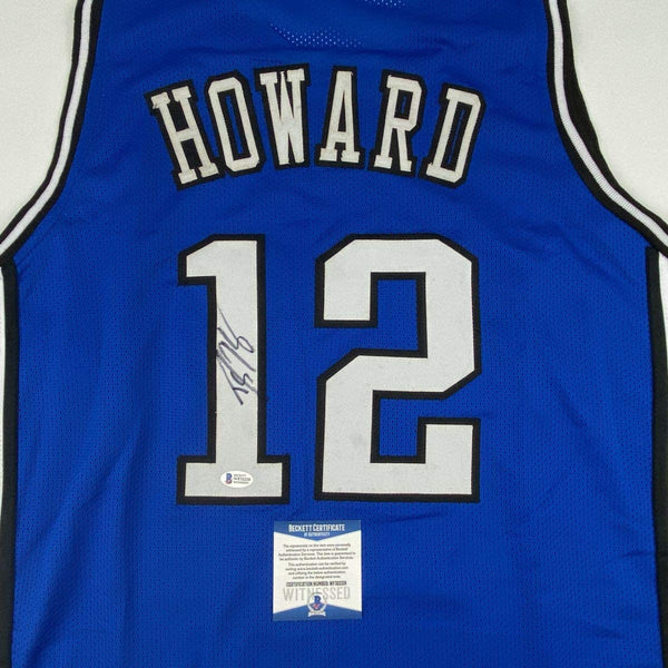 Autographed/Signed Dwight Howard Orlando Blue Basketball Jersey JSA COA