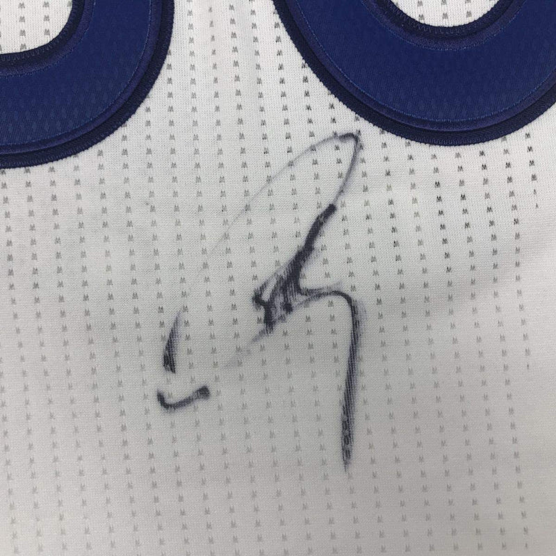 Autographed/Signed Stephen Steph Curry Golden State White Basketball Jersey JSA COA/LOA