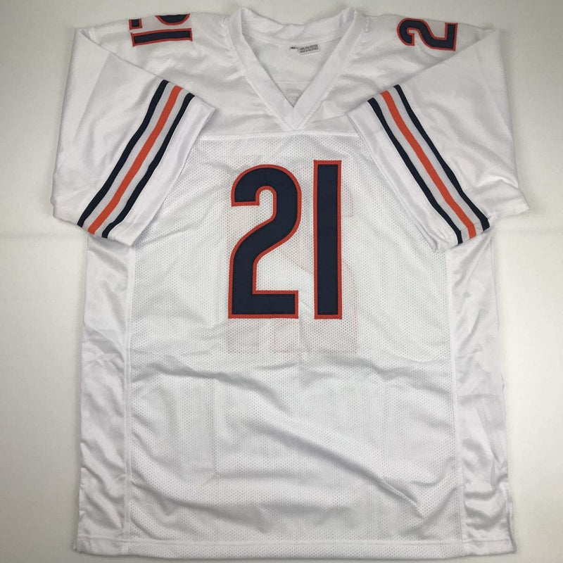 Autographed/Signed Haha Ha Ha Clinton-Dix Chicago White Football Jersey JSA COA