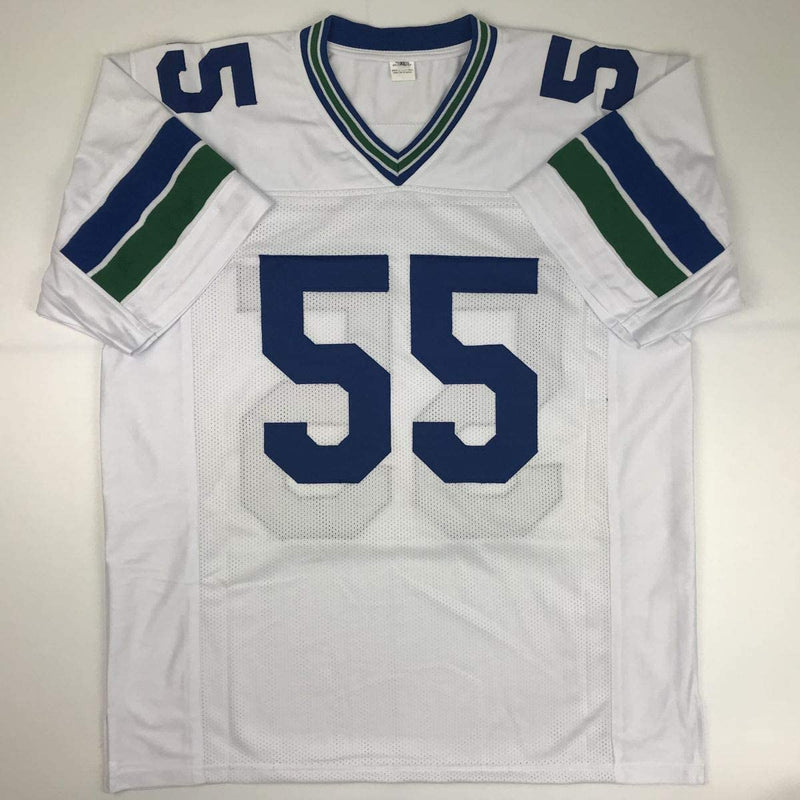 Autographed/Signed Brian Bosworth Boz Seattle White Football Jersey JSA COA