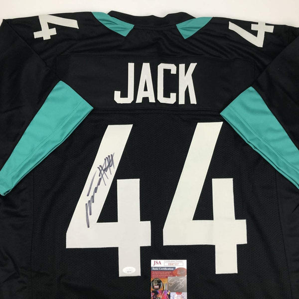 Autographed/Signed Myles Jack Jacksonville Black Football Jersey JSA COA