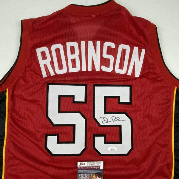 Autographed/Signed Duncan Robinson Miami Red Basketball Jersey JSA COA