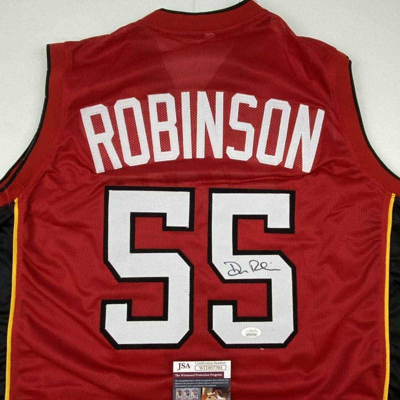 Autographed/Signed Duncan Robinson Miami Red Basketball Jersey JSA COA