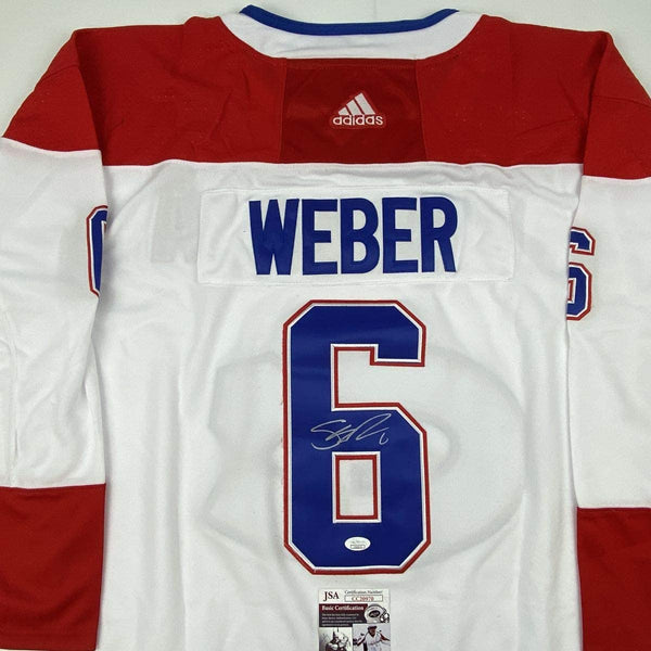 Autographed/Signed Shea Weber Montreal White Hockey Jersey JSA COA