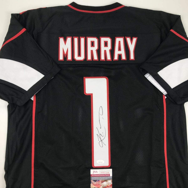 Autographed/Signed Kyler Murray Arizona Black Football Jersey JSA COA