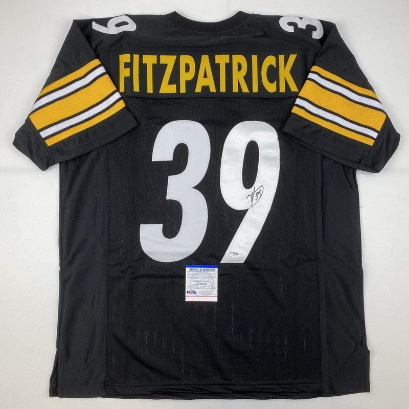 Autographed/Signed Minkah Fitzpatrick Pittsburgh Black Football Jersey PSA/DNA COA