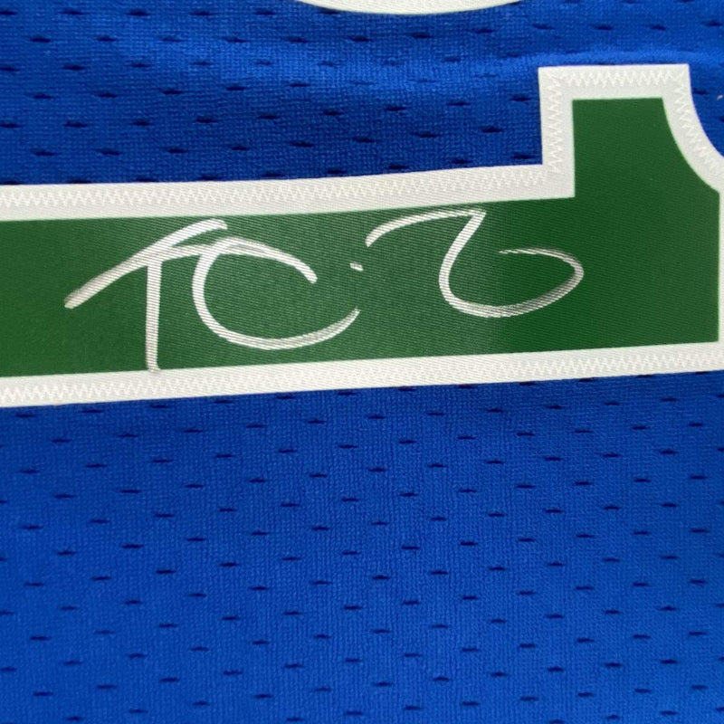 Autographed/Signed Kevin Garnett Minnesota Timberwolves Blue Authentic Mitchell & Ness Basketball Jersey Fanatics COA
