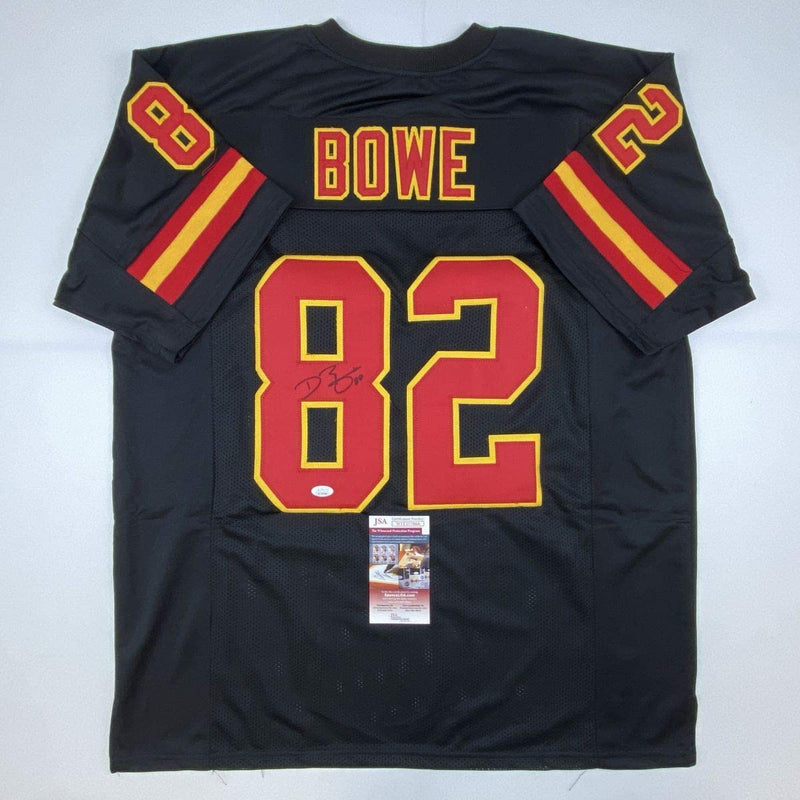 Autographed/Signed Dwayne Bowe Kansas City Black Football Jersey JSA COA