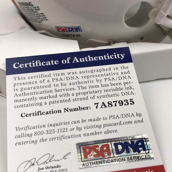 Autographed/Signed Xavien Howard Miami Dolphins Football Mini Helmet PSA/DNA COA