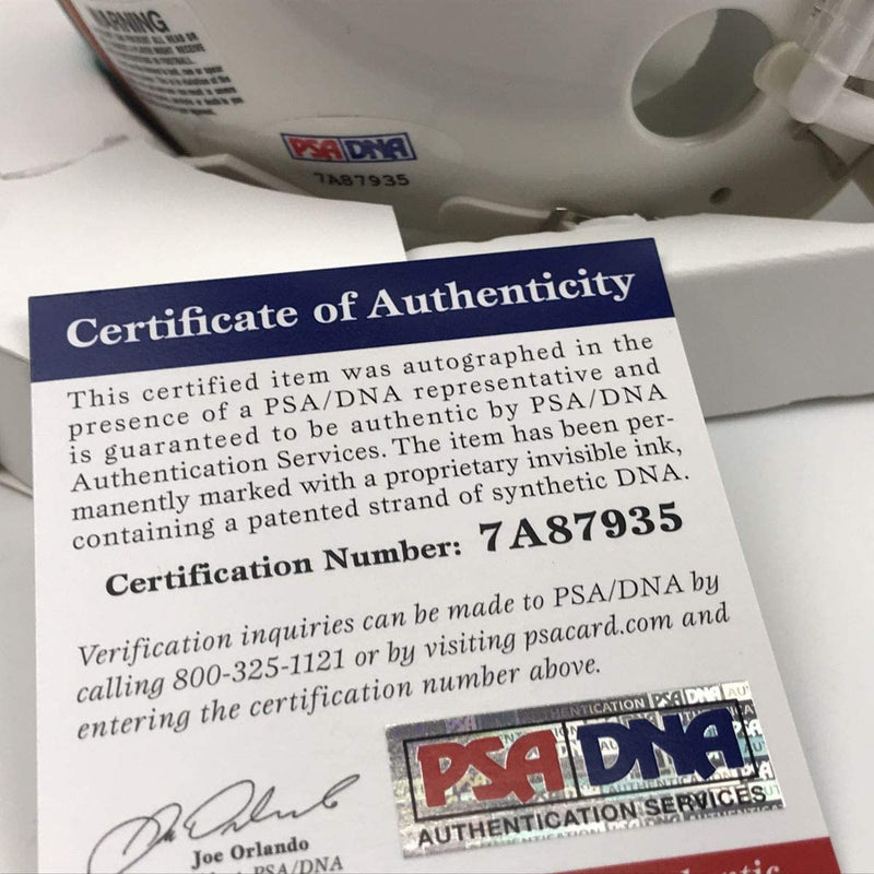 Autographed/Signed Xavien Howard Miami Dolphins Football Mini Helmet PSA/DNA COA