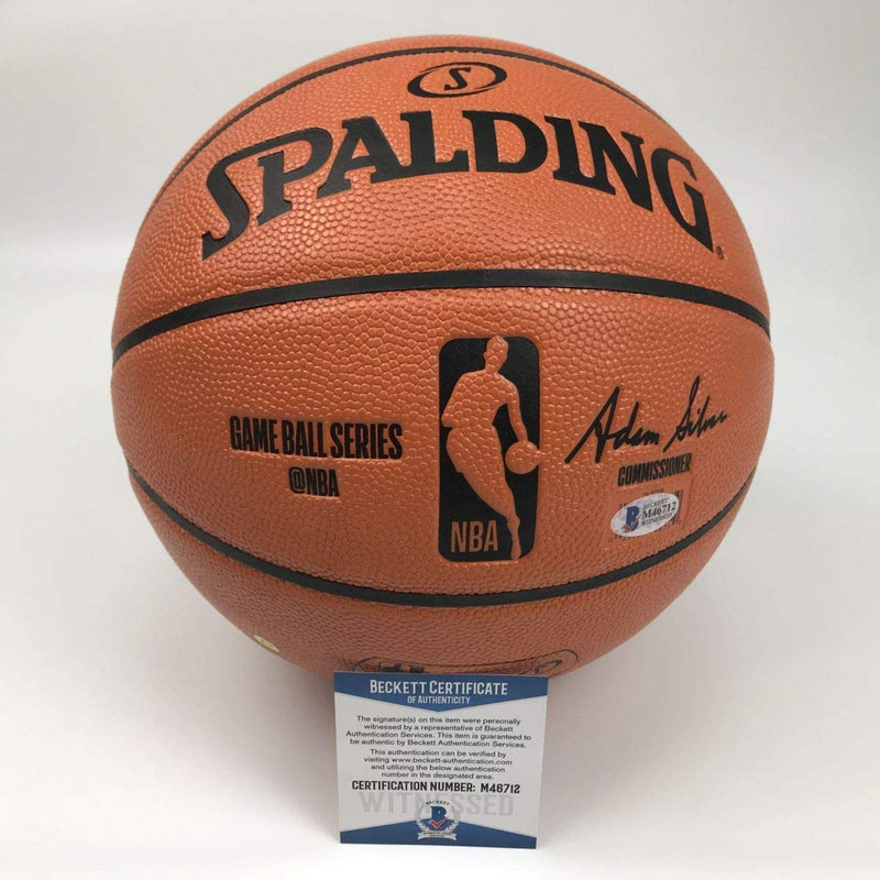 Autographed/Signed Shaquille Shaq O'Neal Los Angeles LA Lakers Full Size F/S Spalding Basketball Beckett BAS COA