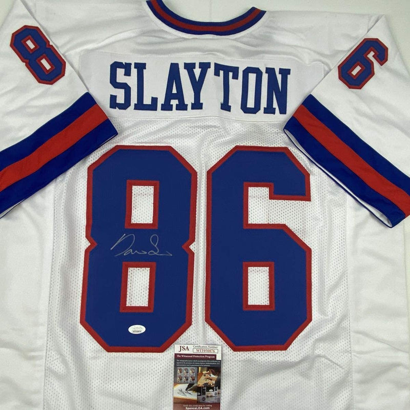 Autographed/Signed Darius Slayton New York Color Rush Football Jersey JSA COA