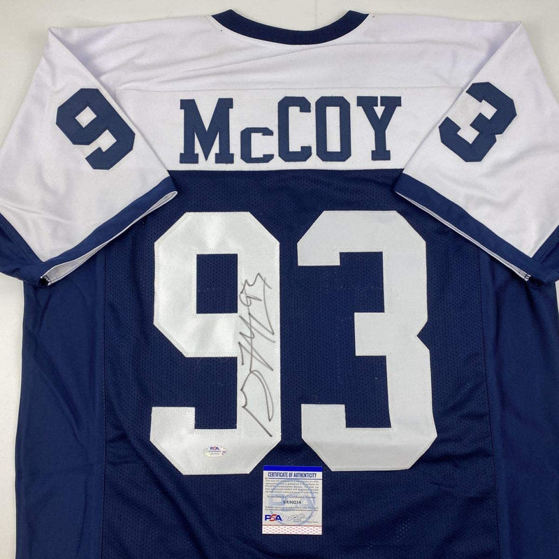 Autographed/Signed Gerald McCoy Dallas Thanksgiving Day Football Jersey PSA/DNA COA