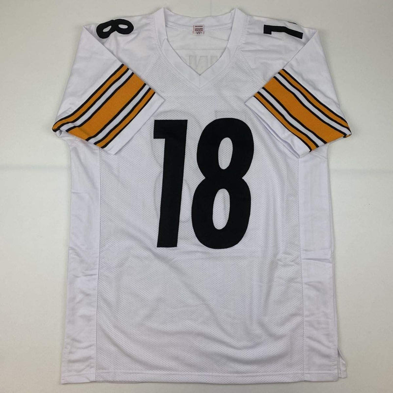 Autographed/Signed Diontae Johnson Pittsburgh White Football Jersey JSA COA