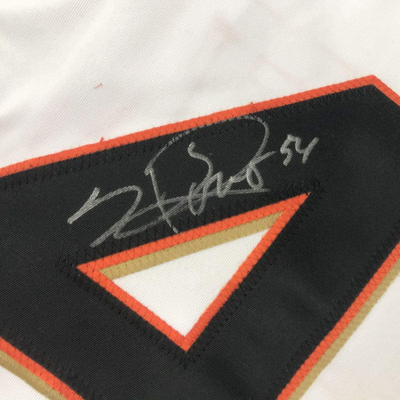 Autographed/Signed Sergio Romo San Francisco White Baseball Jersey JSA COA