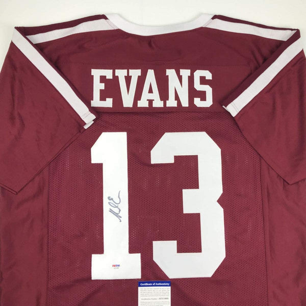 Autographed/Signed Mike Evans Texas A&M Maroon College Football Jersey PSA/DNA COA