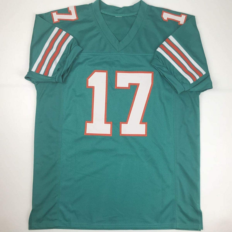 Autographed/Signed Ryan Tannehill Miami Dolphins Teal Football Jersey Tristar COA Holo Only