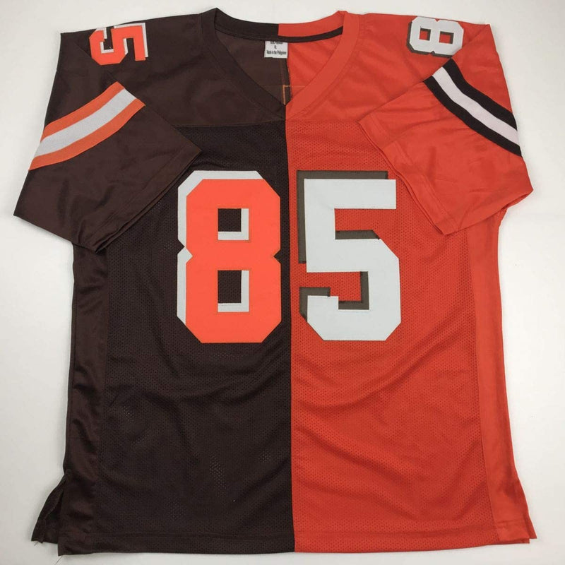 Autographed/Signed David Njoku Cleveland Split Football Jersey PSA/DNA COA