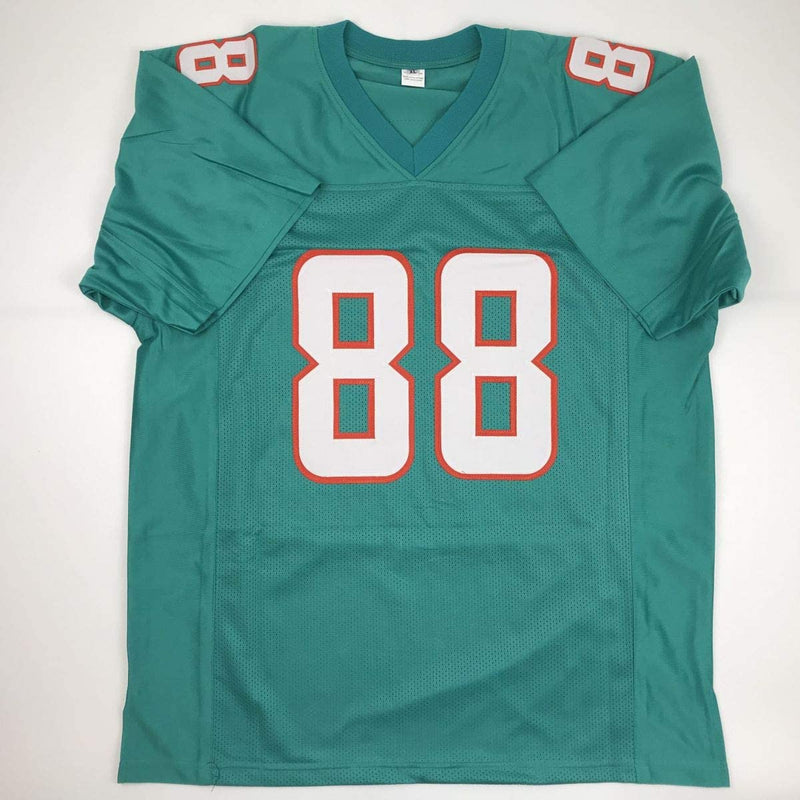 Autographed/Signed Mike Gesicki Miami Teal Football Jersey JSA COA