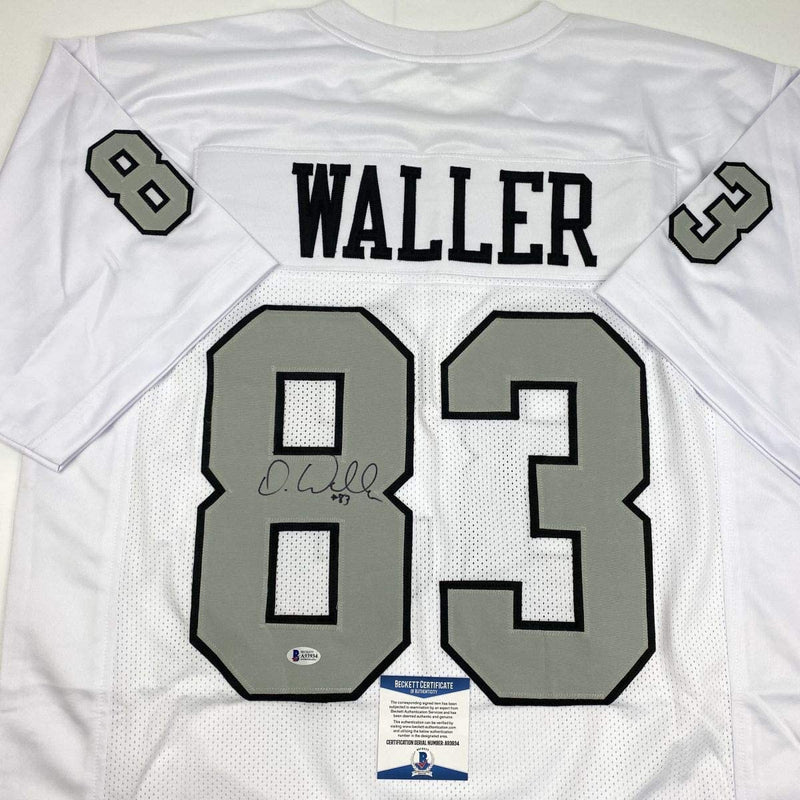 Autographed/Signed Darren Waller Las Vegas Oakland Color Rush Football Jersey Beckett BAS COA