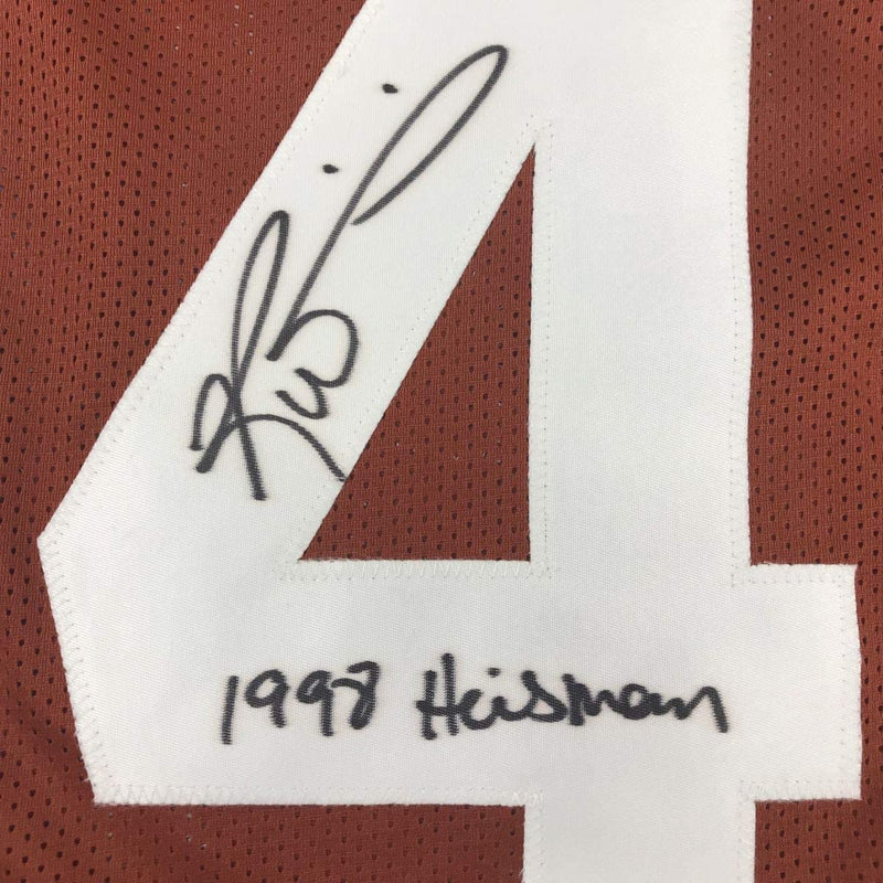 Autographed/Signed Ricky Williams 1998 Heisman Texas Orange College Football Jersey PSA/DNA COA