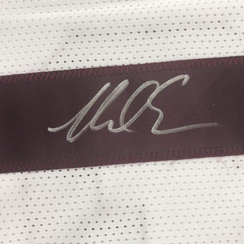 Autographed/Signed Mike Evans Texas A&M White College Football Jersey PSA/DNA COA