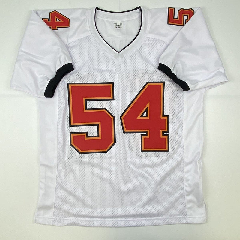 Autographed/Signed Lavonte David Tampa Bay White Football Jersey JSA COA